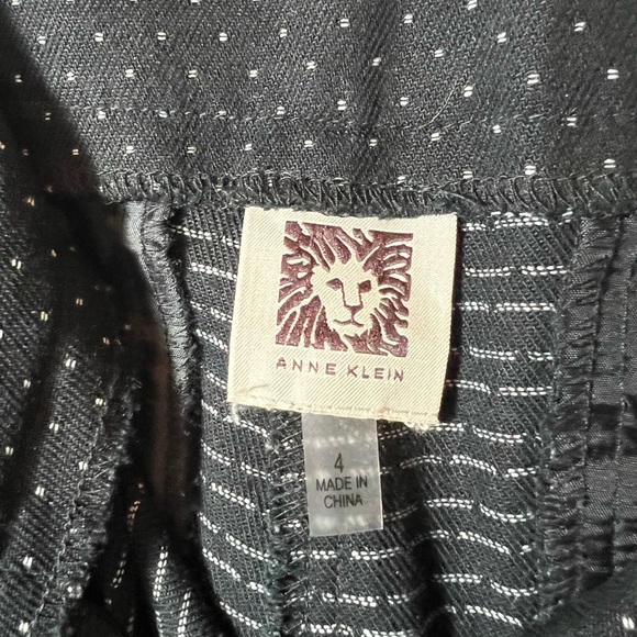 Anne Klein Black Pants Polka Dot Career Business Size 4 - Picture 9 of 9